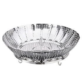 美思工房莲花蒸笼可调节大小（10-28CM）不锈钢点心多功能蒸笼【不支持补差，非质量问题不退不换】S