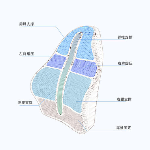 【坐8小时也不会累！舒缓腰背】TOTONUT 魔态记忆棉腰靠/坐垫 保护腰椎、盆骨、肩胛；远离痔疮 商品图1