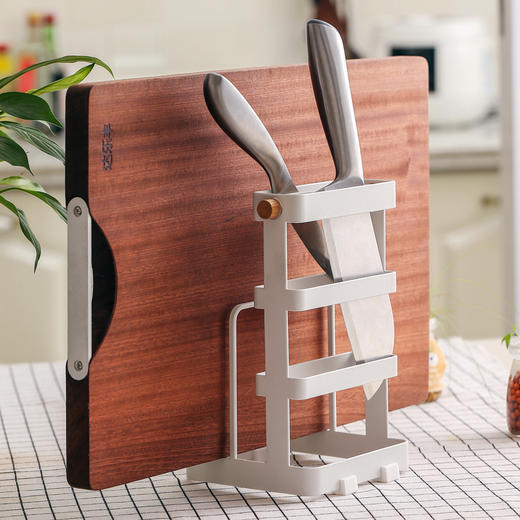 达乐丰台式刀架砧板架多功能收纳架碳钢+木 厨房多功能置物架【不支持补差，非质量问题不退不换】S 商品图1