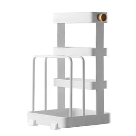 达乐丰台式刀架砧板架多功能收纳架碳钢+木 厨房多功能置物架【不支持补差，非质量问题不退不换】S