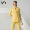 IWY/黄色五分袖西装阔腿裤套装C10226+P30226 商品缩略图1
