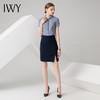 IWY/浅灰色短袖西装藏蓝色半裙套装B840+P722 商品缩略图3