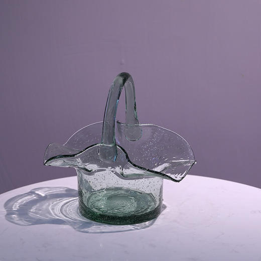 人工吹制气泡提篮造型花瓶【四件套】，2020下半年新款！ 商品图6