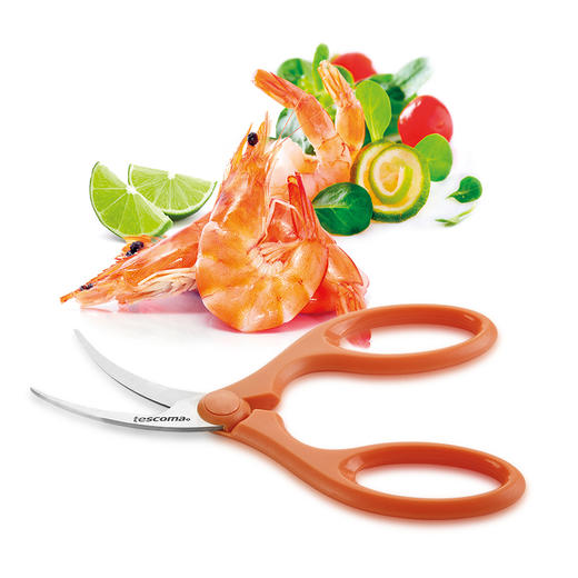 捷克进口/tescoma SEAFOOD系列厨房用剥虾皮剪刀 去虾线工具 清理虾肠工具 龙虾剪 商品图0