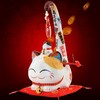 金石工坊招财猫开运摆件陶瓷可爱长尾猫(大号/小号) 商品缩略图1