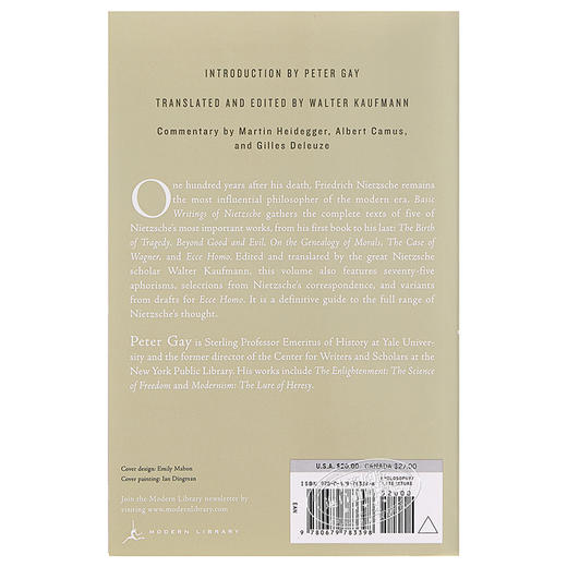预售 【中商原版】尼采基本著作集 英文原版 Basic Writings of Nietzsche Random House 商品图1