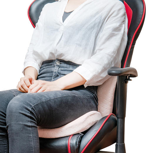 【坐8小时也不会累！舒缓腰背】TOTONUT 魔态记忆棉腰靠/坐垫 保护腰椎、盆骨、肩胛；远离痔疮 商品图3