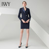 IWY/藏青色长袖西装半裙套装C0512+S0333 商品缩略图2
