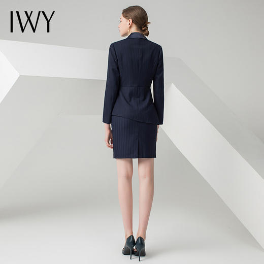 IWY/藏青色长袖西装半裙套装C0512+S0333 商品图3