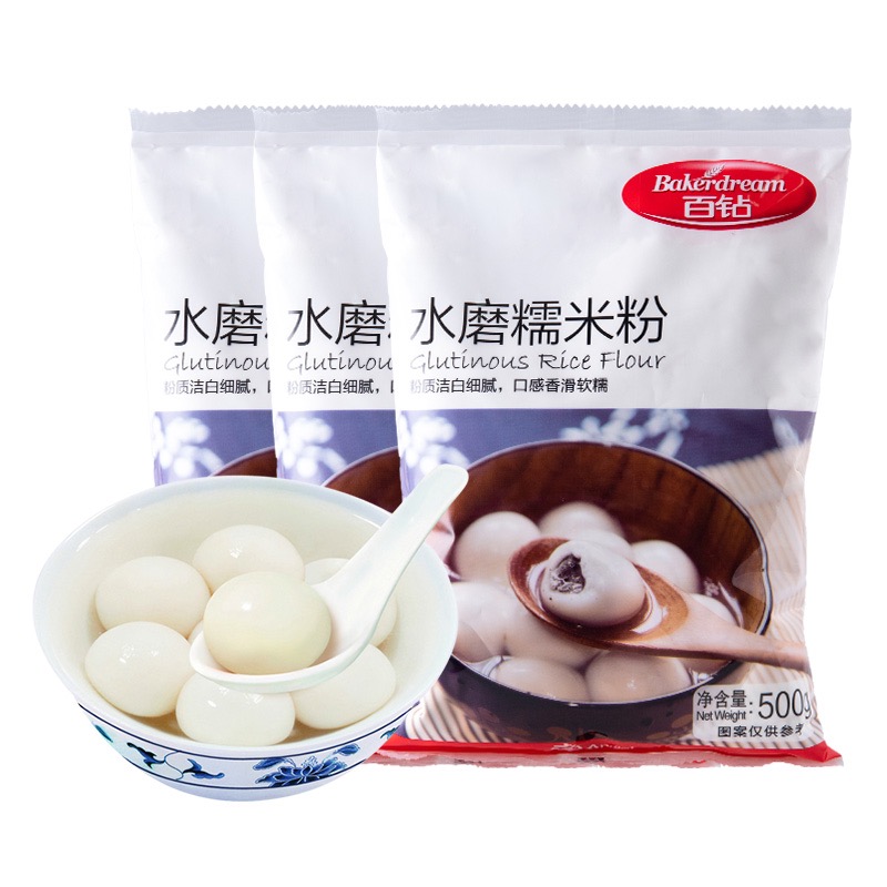 百钻 水磨糯米粉 500g