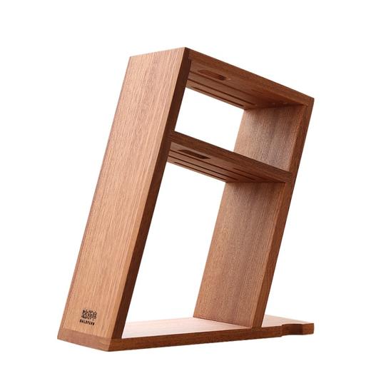 达乐丰实木刀架家用厨房刀具收纳架菜刀置物架乌檀木厨具 商品图0