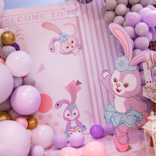 迪士尼星黛露主题宝宝宴周岁满月百日岁生日宴气球上门布置不含甜品等