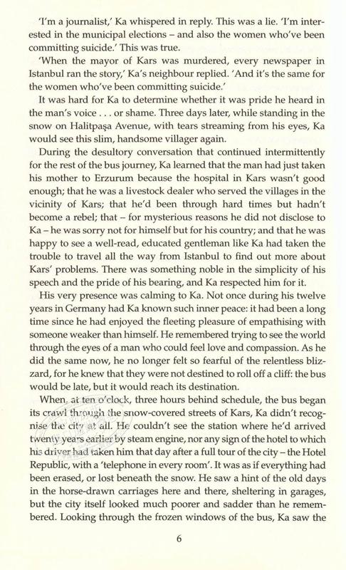 【中商原版】帕慕克：雪 英文原版 Snow Orhan Pamuk FABER & FABER 商品图4