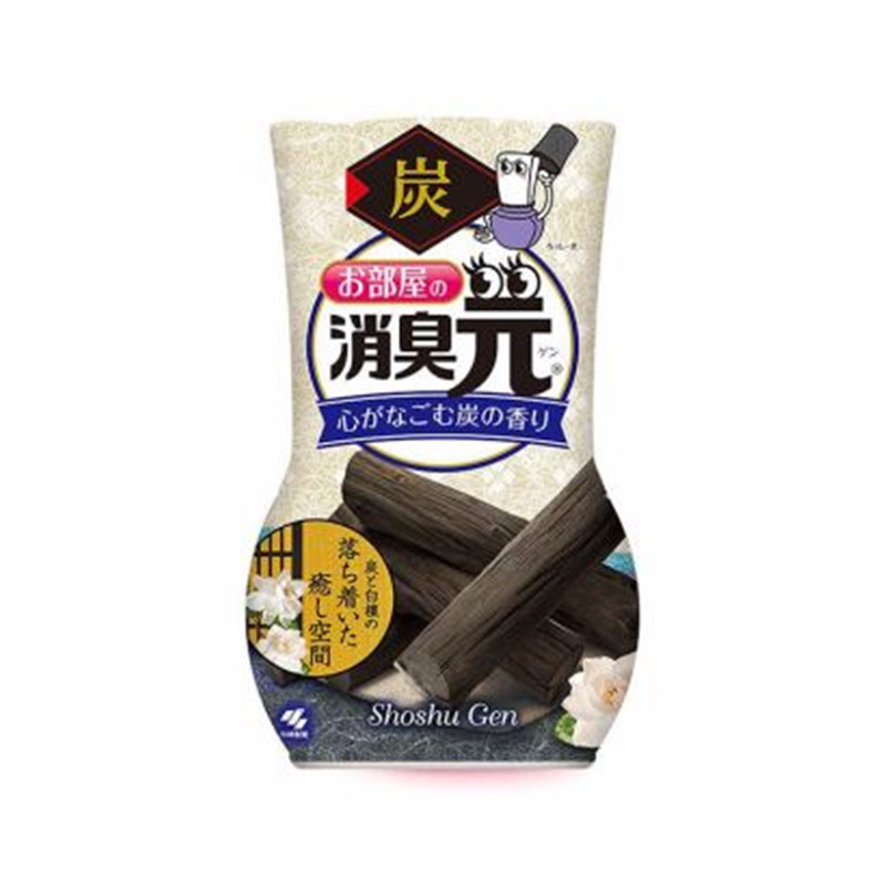 日本小林制药 消臭元室内房间空气清新剂 炭香400mlJPY带授权招加盟代理