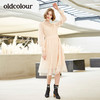 oldcolour秋季新款时尚圆领大摆显高显瘦连衣裙女 商品缩略图4