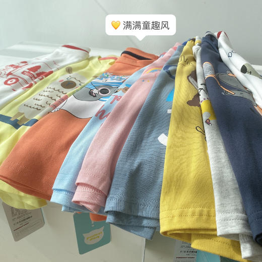 咕噜日记全棉儿童卡通印花长袖T恤CBT002 商品图2