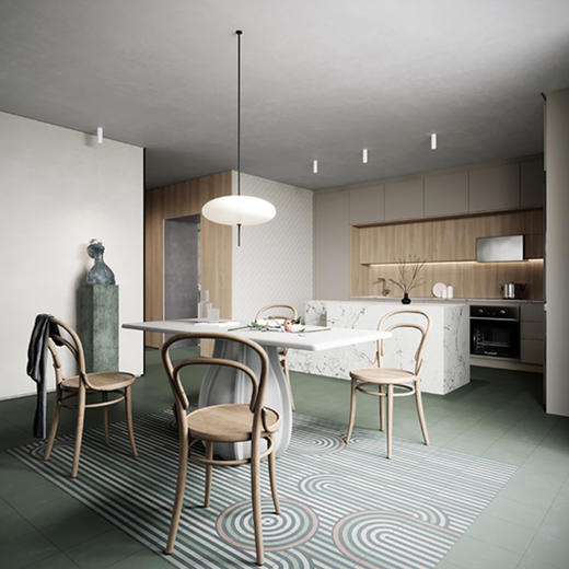 WALKPAPER｜禅的回音-语言 花砖地毯手工水泥花砖（预售） 商品图3