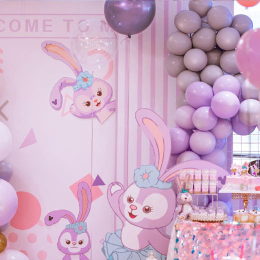 迪士尼星黛露主题宝宝宴周岁满月百日岁生日宴气球上门布置不含甜品等