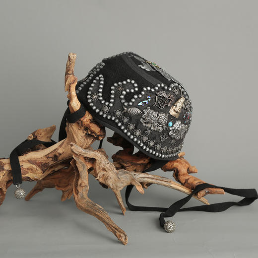 诺千金手工刺绣帽子 |  杨丽萍老师同款 | 手工制作绣片随机 商品图2