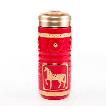 乾唐轩皇家骏马礼盒装随身杯带金（兰+中国红） 商品图2