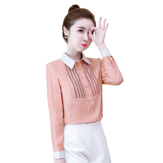 时尚洋气超仙女士气质雪纺衬衫货号yh99332