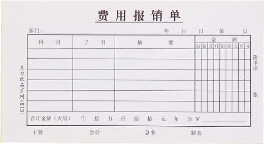 主力48开凭证单175*95mm25页/本20本/包 商品图5