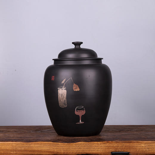 紫器丹青  500g茶罐 商品图3