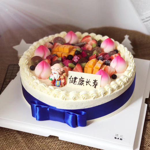 寿星“拦”蓝丝带，吉祥蓝色寓意把一切不好的都拦在外面，如有特殊需求或者配饰更换，可以私信客服小妹 商品图6