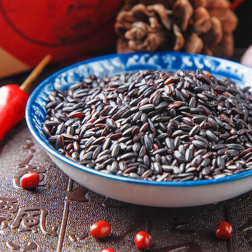 【包邮】云南墨江·紫糯米 紫米之乡原产 原生态无污染 米粒细长软糯 可煮粥做饭团紫米吐司  1kg/袋 商品图2