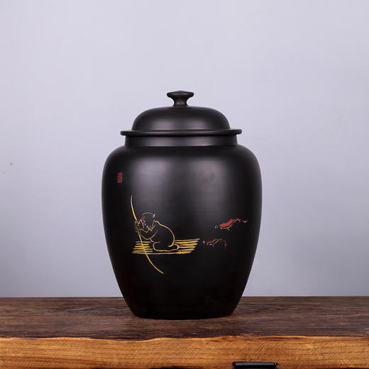 紫器丹青  500g茶罐 商品图4