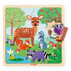 djeco幼儿15片动物木质大块拼图嵌入式拼板儿童益智智力玩具2-3岁 商品缩略图0