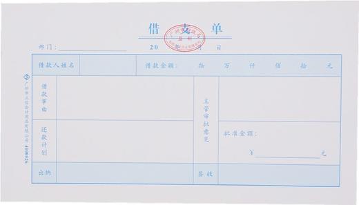 立信24开凭证单2258127mm10本/包记账费用报销收付款现金差旅收入支出借款借支申请审批 商品图2