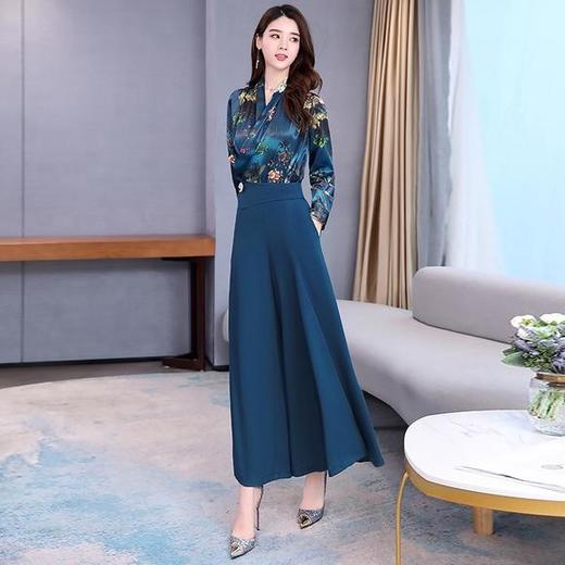 AHM-mgn9075新款洋气百搭减龄阔腿裤套装 商品图4