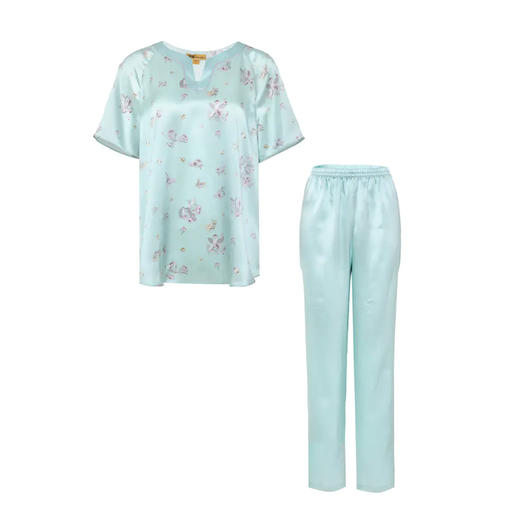 【皇锦】海棠蝴蝶·真丝套装 商品图3