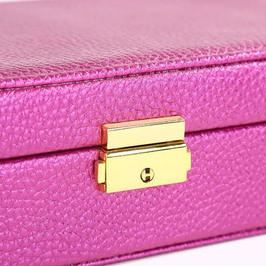 ZF618新款高档PU皮荔枝纹首饰收纳盒 商品图2