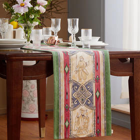 桌旗茶几旗复古宫廷人物图案桌旗