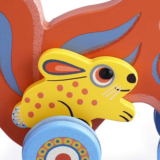 DJECO拖拉小车低幼宝宝学步玩具 商品图9