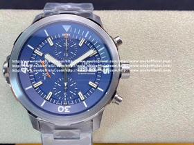V6精品 V3升级版 最高品质 狠货来袭！IWC万国海洋计时系列雅克·伊夫·库斯托探险之旅特别版，表径44mm×17mm，亚洲7750自动机械计时机芯，3点位日历星期显示，蓝宝石水晶玻璃表镜，表镜经双