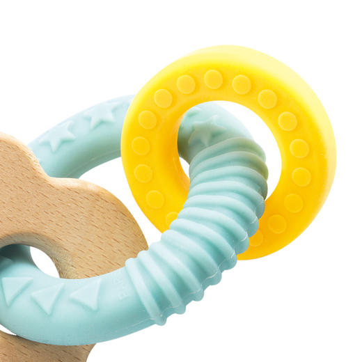 婴儿宝宝牙咬胶可紫外线磨牙玩具硅胶可啃咬胶3-6-9-12个月 商品图2