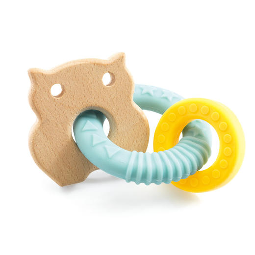 婴儿宝宝牙咬胶可紫外线磨牙玩具硅胶可啃咬胶3-6-9-12个月 商品图1