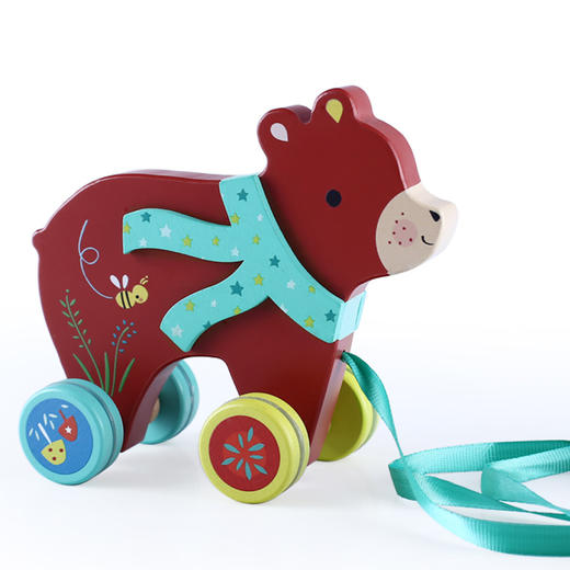 DJECO拖拉小车低幼宝宝学步玩具 商品图5
