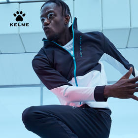 卡尔美男士春季立领开衫夹克外套