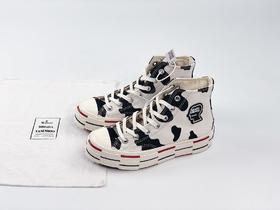 Converse x BrainDead 2.0来了！ 脑死亡联名 简直酷到爆炸💥 整体采用解构风，鞋身则是当下最流行的豹纹和冰淇淋奶牛纹，最最最特别的解构中底搭载的还是厚底增高鞋！ 简直又奶又撩！