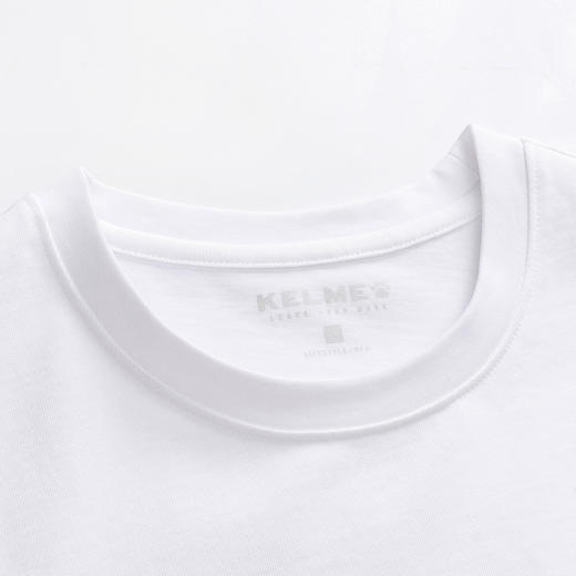 卡尔美运动休闲短袖夏季新款男纯棉T恤男士圆领图案上衣 商品图2