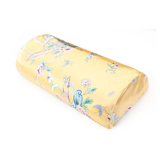【皇锦】四季花篮·真丝印花半圆形荞麦枕 商品图2