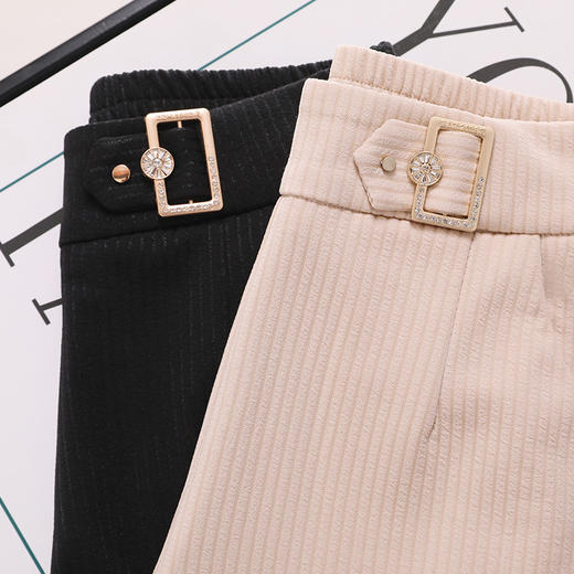 JGX-1858新款宽松显瘦百搭直筒洋气九分裤休闲哈伦裤 商品图3