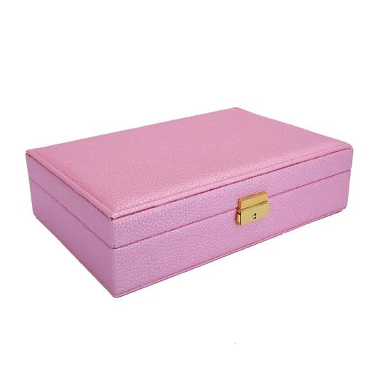 ZF618新款高档PU皮荔枝纹首饰收纳盒 商品图8