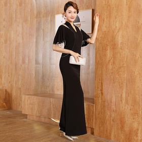 DLQ- A2592晚装礼服2020新款高级质感宴会修身显瘦礼服裙