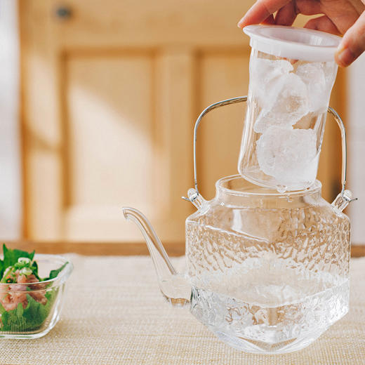 【HARIO】耐热玻璃冷酒器角地炉利冰酒器内附储冰器IDKF-2SV 商品图0