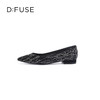 D:FUSE迪芙斯闪耀烫钻尖头平底鞋DF03111054 商品缩略图3